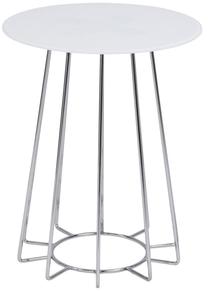 Kavos staliukas Casia 61490, baltas, 40 cm x 40 cm x 50 cm
