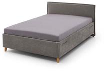 Lova pusantros vietos Fun, 140 x 200 cm, pilka, be čiužinio