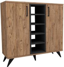 Lentyna Kalune Design Danilo 550ARN1667, antracito/ruda, 35 cm x 90 cm x 87.5 cm