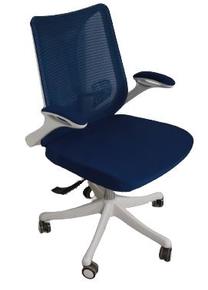 Darbo kėdė MN MGB1046-1, 62 x 59 x 100 cm, mėlyna/balta