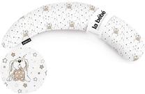 Pagalvės užvalkalas La bebe 7789, balta/smėlio, 36 cm x 185 cm