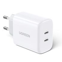 Adapteris Ugreen CD243, 2 x USB Type C, balta, 40 W