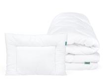 Antklodės ir pagalvės komplektas vaikams KOAA-P-02, 100 x 135 cm, balta, 2 vnt.