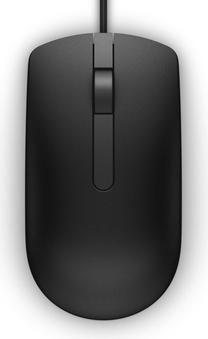 Kompiuterio pelė Dell MS116, usb / ps/2 laidas, juoda