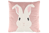 Dekoratyvinė pagalvėlė 4Living Honey Bunny, balta/rožinė, 45 cm x 45 cm
