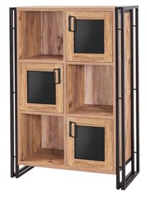 Pastatoma lentyna Kalune Design Arcas Erna, ruda/juoda, 89 cm x 35 cm x 127 cm