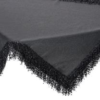 Staltiesė kvadratinė Tina, juoda, 85 x 85 cm