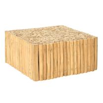 Kavos staliukas Miloo Port, ruda, 70 cm x 70 cm x 35 cm