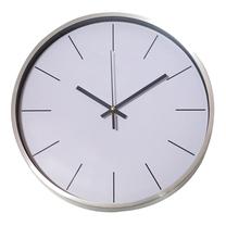 Sieninis kvarcinis laikrodis Besk, sidabro, 30 cm x 30 cm, 30 cm