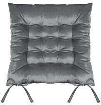 Kėdžių pagalvėlė Velvet SIA-04, pelenų, 40 cm x 40 cm