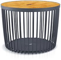 Kavos staliukas Kosz, antracito/ruda, 59 cm x 59 cm x 45.5 cm