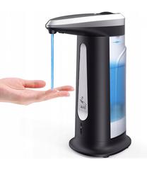 Automatinis muilo dozatorius Automatic, skaidrus/juodas, 0.4 l