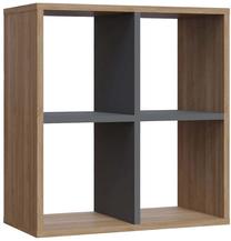 Žurnalinis staliukas Kalune Design Hansen, antracito/ąžuolo/ruda, 29.7 cm x 60 cm x 64 cm