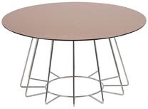 Kavos staliukas Casia 61486, rudas, 80 cm x 80 cm x 40 cm