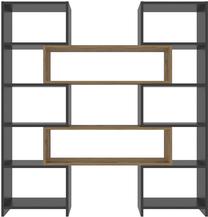 Pastatoma lentyna Kalune Design Poyraz 875ZNA4626, ąžuolo/juoda, 22 cm x 163.5 cm x 150 cm