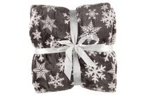Pledas Winteria Snowflake, pilkas, 130 cm x 170 cm