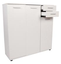 Batų dėžė Kalune Design ADR-532-BB-1, balta, 35 cm x 108 cm x 108 cm