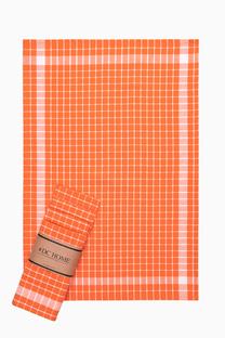 Virtuvinių rankšluosčių rinkinys Foutastic Kareli 192DCH1666, oranžinis, 65 cm x 45 cm, 5 vnt.