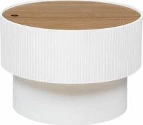 Kavos staliukas Atmosphera Enola, baltas, 55 cm x 55 cm x 38 cm