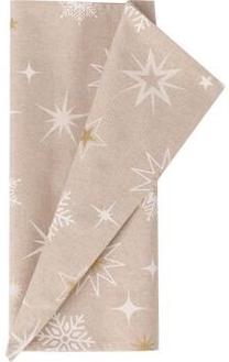 Staltiesė stačiakampė Home4you Winter Garden, smėlio, 43 x 116 cm