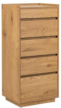 Komoda Home4you Sacha 45139, ruda, 40 cm x 50 cm x 109 cm