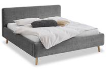 Lova pusantros vietos Mattis Yunus, 140 x 200 cm, antracito, be čiužinio