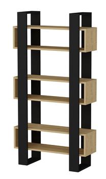 Pastatoma lentyna Kalune Design Carmen 550ARN1607, ąžuolo/juoda, 25.6 cm x 80 cm x 160 cm