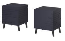 Naktinis staliukas Cama Meble Nova, mėlynas, 40 cm x 44 cm x 52 cm