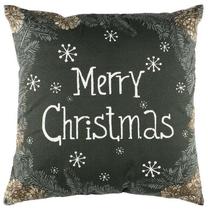 Kalėdinė dekoratyvinė pagalvėlė Winteria, ruda/balta/žalia, 45 cm x 45 cm