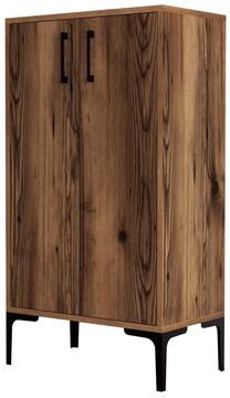 Batų dėžė Kalune Design Prag 845HCT4109, ruda, 35 cm x 60 cm x 111 cm