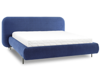 Lova pusantros vietos Pointt Paolli 40, 140 x 200 cm, mėlyna, be čiužinio, su grotelėmis