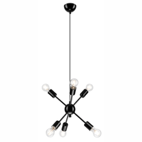 Šviestuvas kabinamas Lamkur Ruby 38971, E27, 6 x 60 W