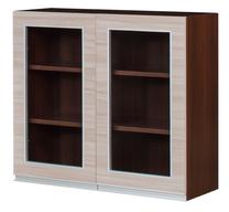 Viršutinė virtuvinė spintelė Bodzio Sandi KS80GWFP-LA/OR, riešuto/smėlio, 80 cm x 31 cm x 72 cm