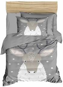 Vaikiškas patalynės užvalkalų komplektas Mijolnir PH1101, balta/pilka, 100 x 150 cm