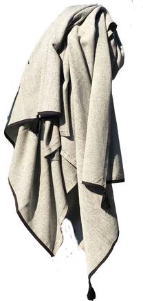 Paplūdimio rankšluostis Foutastic Harmony 192DCH1568, juodas, 180 cm x 90 cm