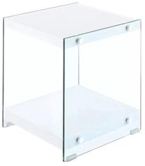 Žurnalinis staliukas Kayoom Elementary 125, baltas, 35 cm x 35 cm x 45 cm