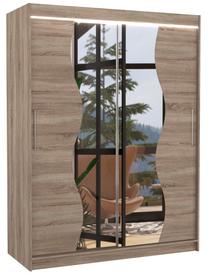 Spinta ADRK Renzo 150, ruda/rusva, 58 cm x 150 cm x 200 cm, su veidrodžiu