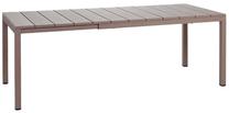 Lauko stalas Nardi Rio, rudas, 140 - 210 cm x 85 cm x 76 cm