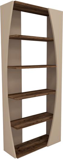 Lentyna Kalune Design Selge 550ARN1643, riešuto/smėlio, 23.8 cm x 63.8 cm x 150 cm