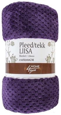 Pledas Home4you Liisa, tamsiai violetinė, 150 cm x 200 cm