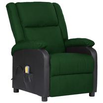 Krėslas VLX Massage Recliner 329501, tamsiai žalia, 94.5 cm x 71 cm x 96.5 cm