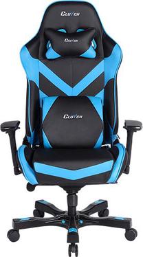 Žaidimų kėdė Clutchchairz Throttle Charlie Premium, 50 x 42 x 47 - 57 cm, mėlyna/juoda