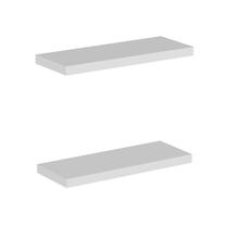 Sieninė lentyna Kalune Design Gizli2, balta, 23 cm x 60 cm x 3.6 cm, 2 vnt.