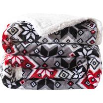 Kalėdinis pledas KFA-04, įvairių spalvų, 200 cm x 220 cm