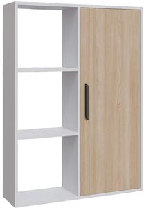 Lentyna Kalune Design Patrick 875ZNA4694, ąžuolo/balta/smėlio, 25 cm x 90 cm x 123.6 cm