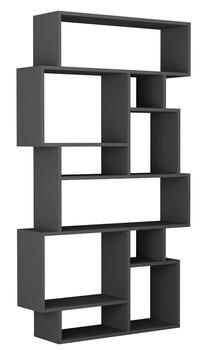 Pastatoma lentyna Kalune Design Karmato 776HMS3614, antracito, 96 cm x 25.5 cm x 168.5 cm