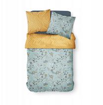 Patalynės užvalkalų komplektas TODAY Dubli, geltonas/žalias, 220 x 240 cm