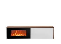 TV staliukas ASM Dallas RTV Dallas, baltas, 180 cm x 45 cm x 40 cm