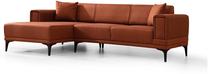 Kampinė sofa - lova Atelier Del Sofa Horizon, raudona, kairinė, 250 x 140 cm x 77 cm
