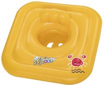 Pripučiamas plaustas Bestway Swim Safe Swimming Seat 1-2 Years, geltonas, 76 cm x 76 cm x 24 cm